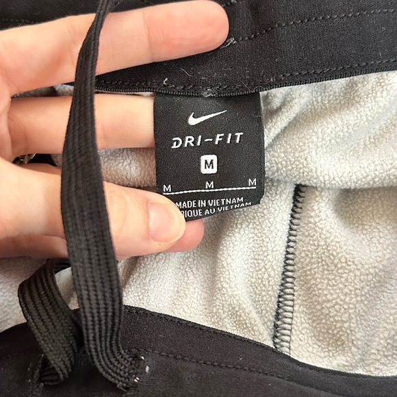 NIKE Dri-Fit Gray Jogger Sweatpants Logo Tape Athletic Pants Men’s M - Picture 2 of 6